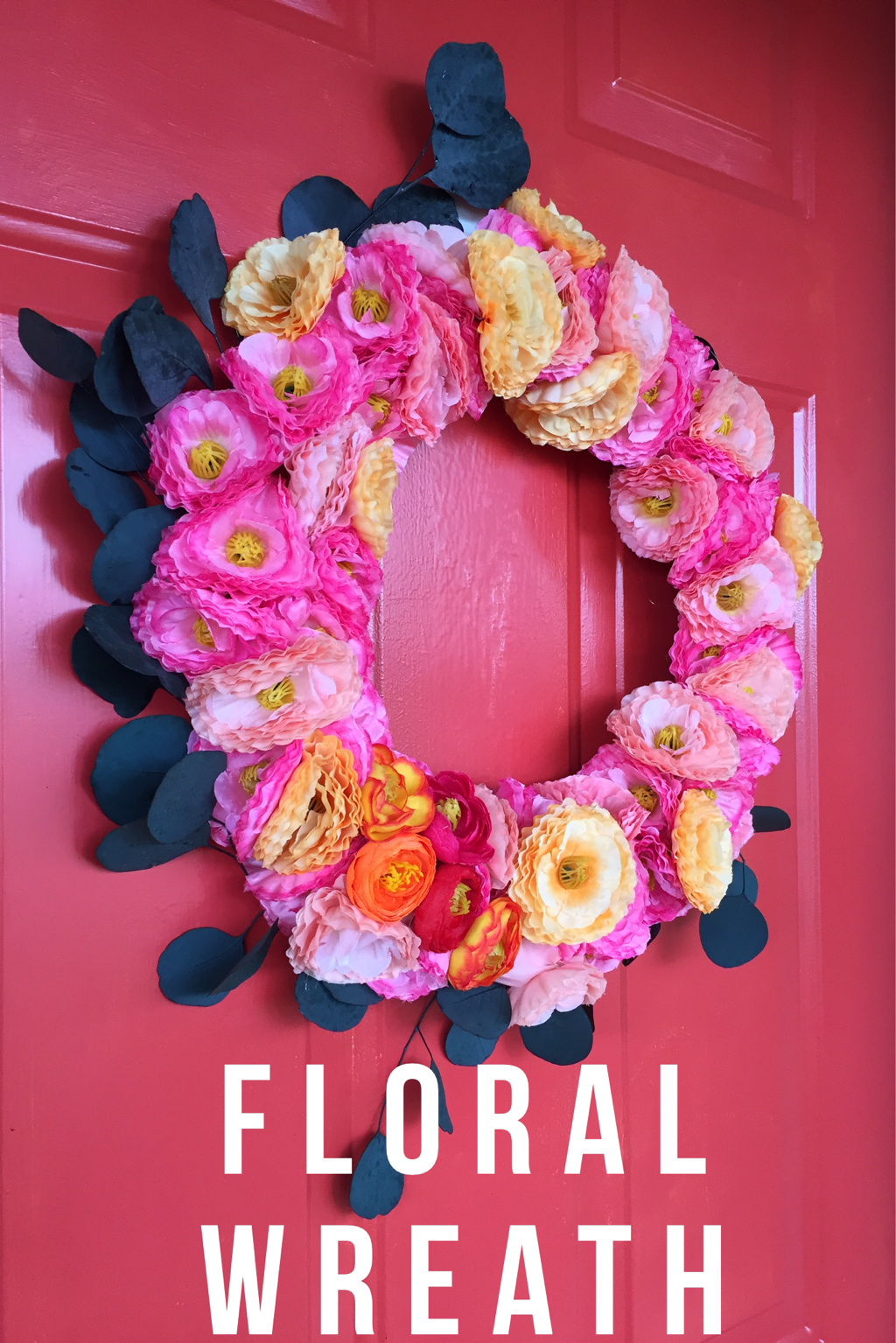 A simple DIY for a quick floral wreath.