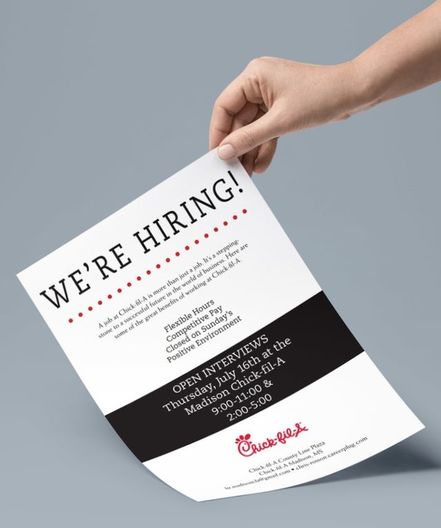 FLYER: created for a local Chick-fil-A with Chick-fil-A's corporate brand in mind. 
