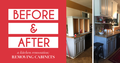 Great tutorial on kitchen update. Raise cabinets to save space!