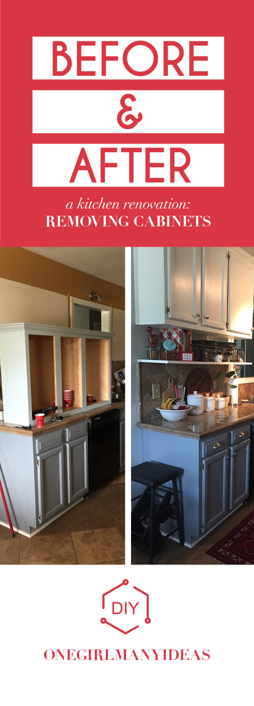 How to remove kitchen cabinets in 4 easy steps.