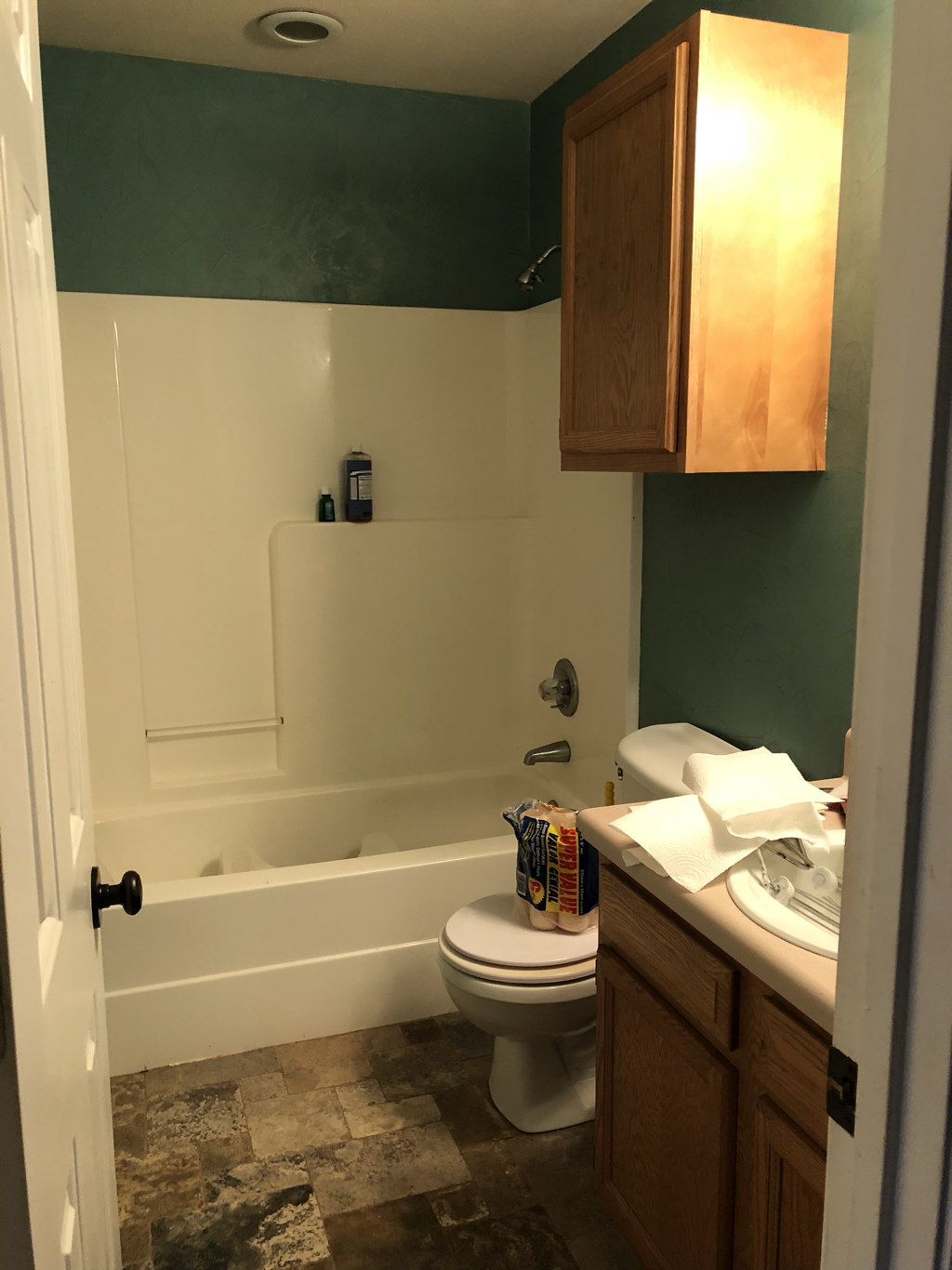 BEFORE a simple bathroom renovation.